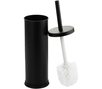 САНАКС - Ёрш для унитаза, круглый, винтообразный, напольный, из нержавеющей стали черного цвета 7022