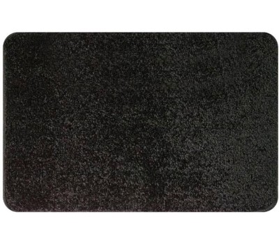 САНАКС - Коврик в ванную РАННЕР одинарный, чёрный, однотонный, 400 х 600 мм, 100% полиэстер 08808