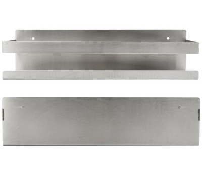 BRIMIX - Полочка литая, прямоугольная - большая, одинарная из нержавеющей стали 5674