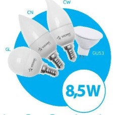 Лампа светодиодная КОСМОС LKECLED8.5WGL45E2730