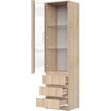 Шкаф-витрина НК-МЕБЕЛЬ STERN шкаф-витрина ШКВ-1 Дуб Сонома 72678282 (2 кор.)
