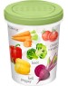 Банка HOMVER Asti Greenery с завинчивающейся крышкой 1л с декором (салатовый) 221129620/04
