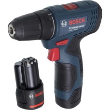 BOSCH Дрель-шуруповерт GSR 120-LI, 2Ач, с двумя аккумуляторами [06019g8000]