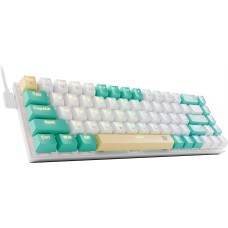 Клавиатура DEFENDER (45084) Vexx Pro GK-084 RU , белый/зеленый, механическая