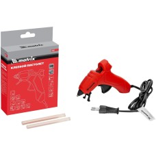 Клеевой пистолет MATRIX Клеевой пистолет, 7 мм, 15 (60) Вт, 8 г/мин 93003