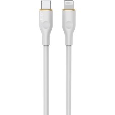 Кабель AKSBERRY (6900328100014) X162 Liquid silicone Type-C-Lightning, белый