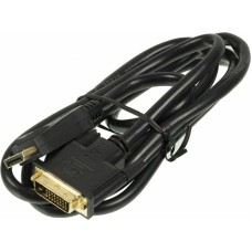 NINGBO Кабель Display Port DisplayPort (m) - DVI-D Dual Link (m), GOLD , 1.8м, блистер, черный
