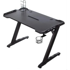 Стол компьютерный БЮРОКРАТ Стол игровой CARRY-02, карбон, черный