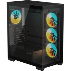 GIGABYTE Корпус GB-C500P ST черный без БП ATX 6x120mm 3x140mm 2xUSB3.0 audio bott PSU
