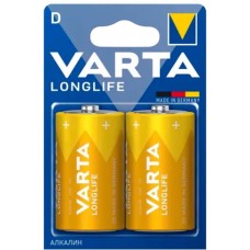 VARTA Батарейка LONGLIFE LR20 D BL2 Alkaline 1.5V (4120)