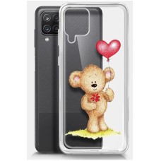 BORASCO Чехол (клип-кейс) ArtWorks, для Samsung Galaxy A12/M12, прозрачный/рисунок [51404]