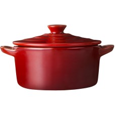 Горшочек для запекания AGNESS ГОРШОЧЕК ДЛЯ ЗАПЕКАНИЯ REACTIVE RED 18,5*14,5*6,5/10СМ 600 МЛ 780-138