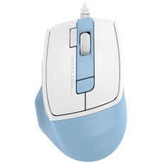A4TECH Мышь Fstyler FM45S Air голубой/белый оптическая 2400dpi silent USB 7but (FM45S AIR USB (LCY BLUE))
