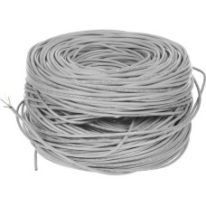 REXANT Кабель информационный PRO 02-0025 кат.5E F/UTP 4 пары 24AWG PVC внутренний 305м серый