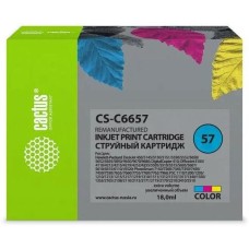 CACTUS Картридж струйный CS-C6657 №57 многоцветный (18мл) для HP 450/5145/5150/5151/5550/5552/5650/5652/565 с чипом