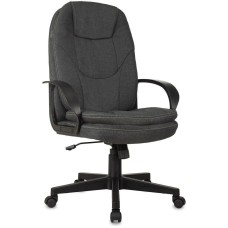 БЮРОКРАТ Кресло руководителя CH-868LT Fabric серый 38-417 крестов. пластик