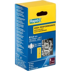 RAPID R:High-performance-rivet, 4.0 х 12 мм, 500 шт, алюминиевая высокопроизводительная заклепка (5001434)
