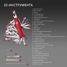 VICTORINOX Нож перочинный Evoke Alox (0.9411.D221) 136мм 5функц. синий/красный подар.коробка