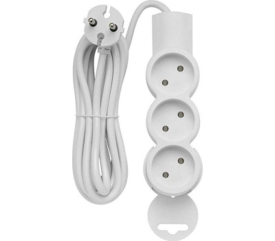 Удлинитель DUWI 32002 1 3 гн. х 3,0 м - белый