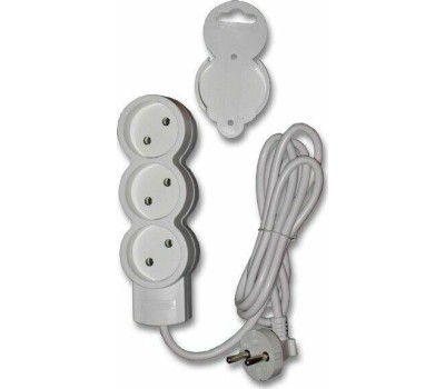 Удлинитель DUWI 32002 1 3 гн. х 3,0 м - белый