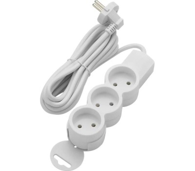 Удлинитель DUWI 32002 1 3 гн. х 3,0 м - белый