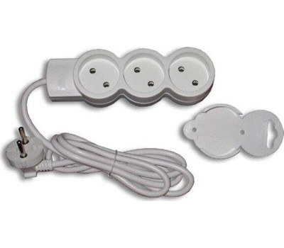 Удлинитель DUWI 32002 1 3 гн. х 3,0 м - белый