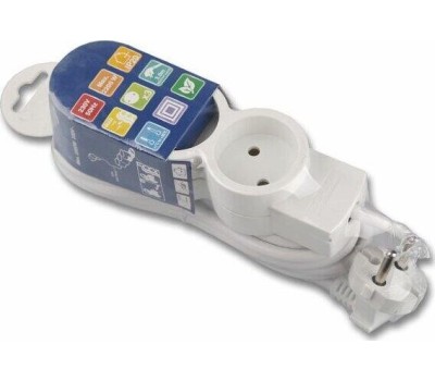 Удлинитель DUWI 32002 1 3 гн. х 3,0 м - белый