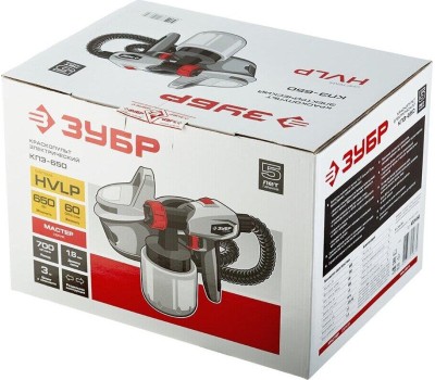 Краскопульт ЗУБР КПЭ-650 Краскопульт электрический, компрессорный