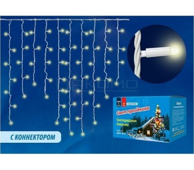 Бахрома с коннекторами UNIEL UL-00003679 ULD-B3010-200/SWK WARM WHITE IP67