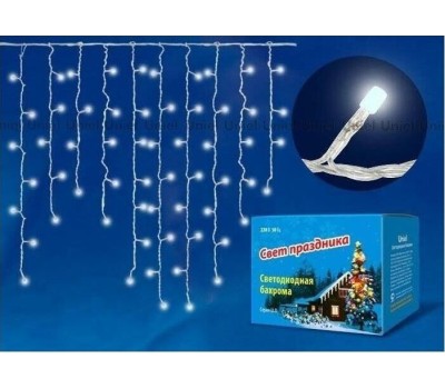 Бахрома с коннекторами UNIEL UL-00003679 ULD-B3010-200/SWK WARM WHITE IP67