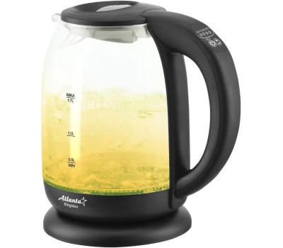 Чайник ATLANTA ATH-2532 стекло черный