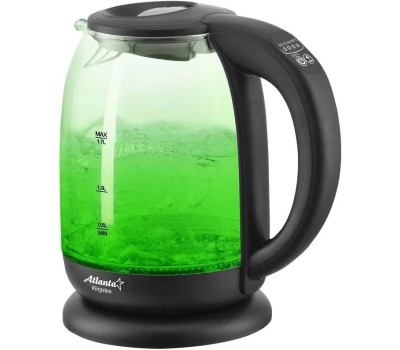Чайник ATLANTA ATH-2532 стекло черный