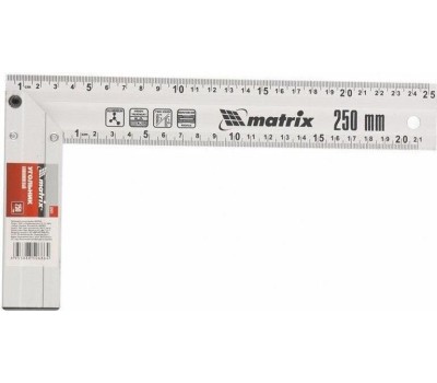 Угольники MATRIX Угольник, 300 мм, алюминиевый, литой 32472