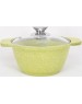 Кастрюля KUKMARA к11tsl а/пр литая 1,0л стекл/кр Trendy style lime
