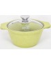 Кастрюля KUKMARA к11tsl а/пр литая 1,0л стекл/кр Trendy style lime