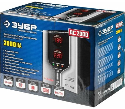 Стабилизатор ЗУБР 59375-2 2000ВА