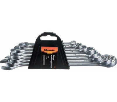 Набор ключей SPARTA Набор ключей комбинированных, 6-19 мм, хромированные, 8 шт, 154605