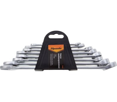 Набор ключей SPARTA Набор ключей комбинированных, 6-19 мм, хромированные, 8 шт, 154605