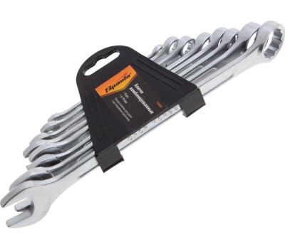 Набор ключей SPARTA Набор ключей комбинированных, 6-19 мм, хромированные, 8 шт, 154605