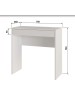 Стол письменный МЕБЕЛЬ-КОМПЛЕКС Найс Стол письменный исп.1 Белый РЕ/Белый РЕ