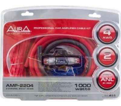 Комплект проводов AURA AMP-2204 2-х канальный