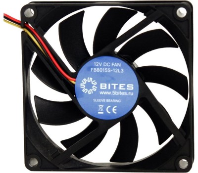 вентилятор 5BITES FB8015S-12L3 80X15 / SLEEVE / 2000RPM / 3P