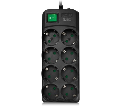 Сетевой фильтр SVEN SF-08E-16 - 8 роз х 5,0 м черный