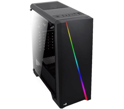 Корпус для ПК AEROCOOL Корпус ATX Cylon, Midi-Tower, без БП, черный [cylon bk]