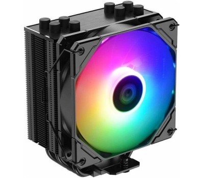 ID-COOLING Кулер SE-224-XTS BLACK LGA1700/1200/115X/AM5/AM4 (10шт/кор, TDP 220W, PWM, 4 тепл.трубки прямого контакта, FAN 120mm) RET