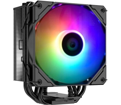 ID-COOLING Кулер SE-224-XTS BLACK LGA1700/1200/115X/AM5/AM4 (10шт/кор, TDP 220W, PWM, 4 тепл.трубки прямого контакта, FAN 120mm) RET