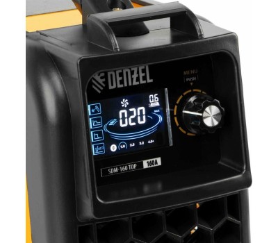 Аппарат инвертор DENZEL Аппарат инвертор. дуговой сварки SDM160 Top, 160 А, ПВ 80% 94354