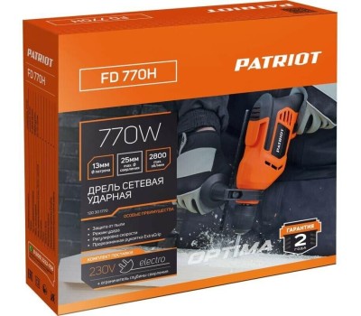 Дрель электрическая ударная PATRIOT 120301770 FD 770 H Дрель электрическая ударная