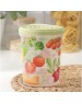 Банка HOMVER Asti Greenery с завинчивающейся крышкой 1л с декором (салатовый) 221129620/04