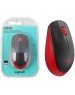 LOGITECH Мышь M190, оптическая, беспроводная, USB, черный и красный [910-005926]